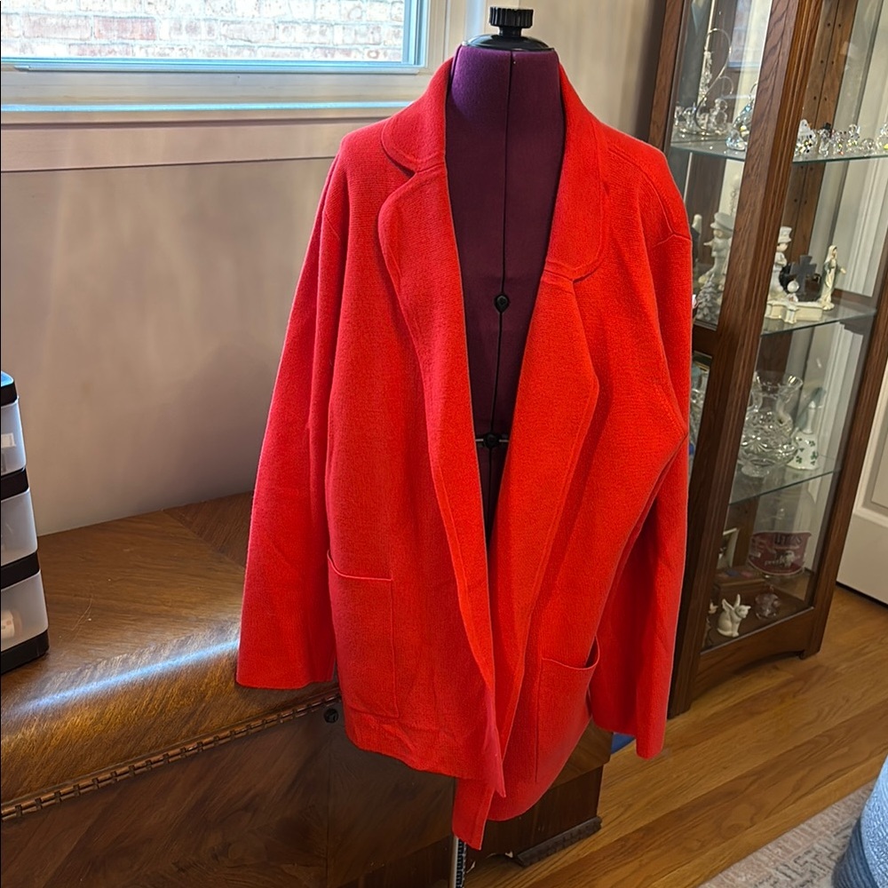 J. Crew Red Blazer Classic Tailored Fit